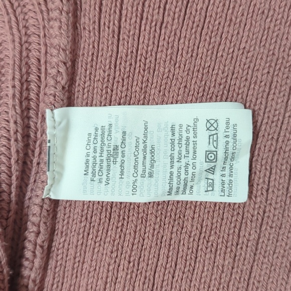 Madewell Nolan Ribbed Pocket Sweater Cardigan, Color Dried Petal Pink Size XXS - Picture 15 of 15